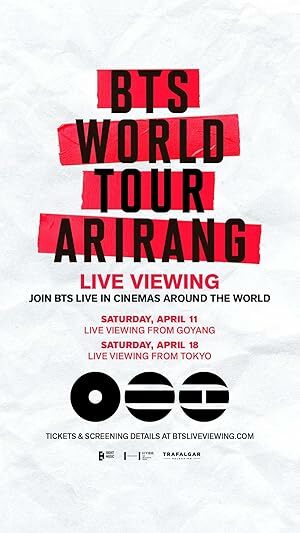BTS Arirang Tour élő közvetítés előzetes